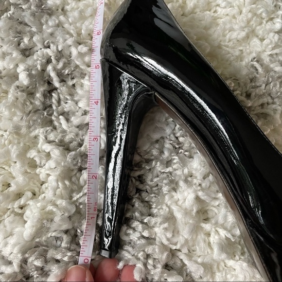 Stuart Weitzman Black Patent Shoes Heels Pumps size 9 - Picture 10 of 14